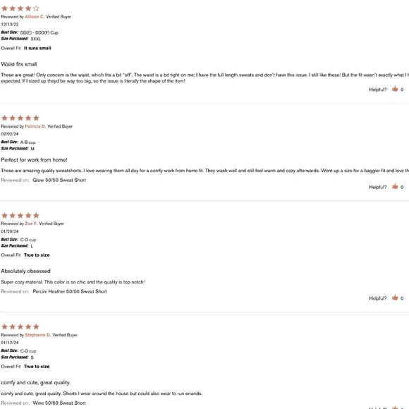 Girlfriend Collective Birch 50/50 Sweat Short NWT - Picture 10 of 13